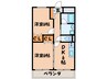 エスポワ－ル みち 2DKの間取り