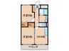 エスポワ－ル みち 2DKの間取り