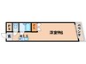 トータルエステートビル 1Kの間取り