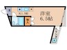 トータルエステートビル 1Kの間取り