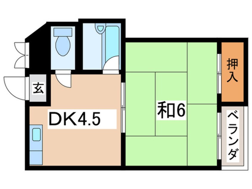 間取図 プレアール駒川Ⅱ