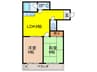 プレアール駒川Ⅱ 2LDKの間取り