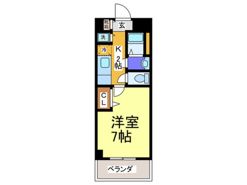 間取図 グラマシー心斎橋東