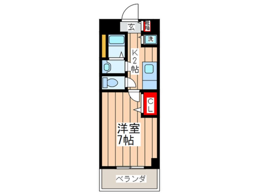 間取図 グラマシー心斎橋東