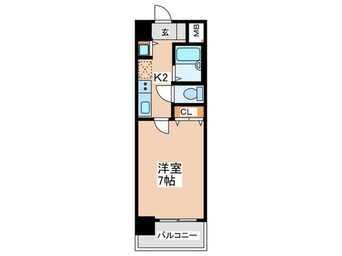 間取図 グラマシー心斎橋東