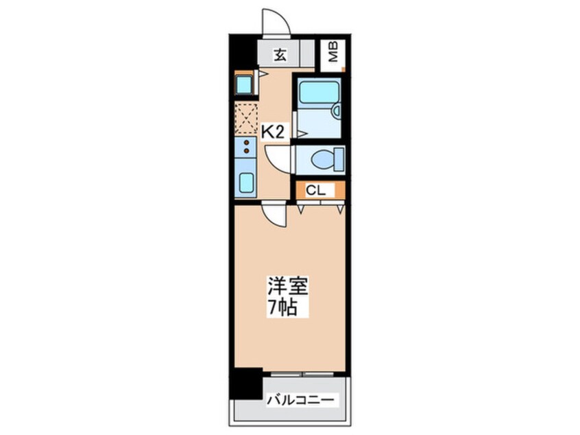 間取図 グラマシー心斎橋東