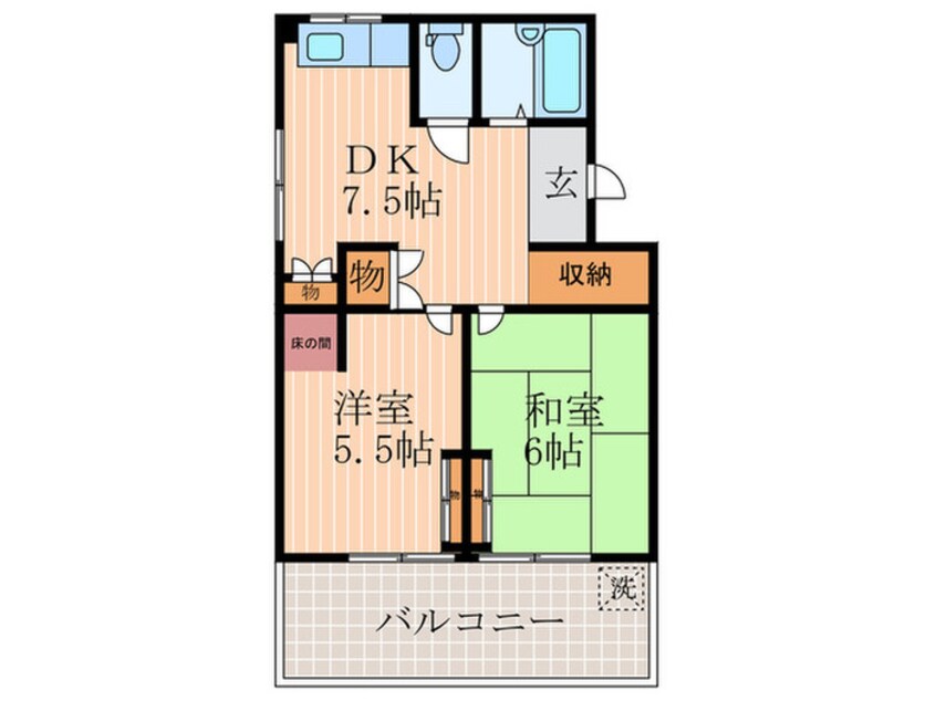 間取図 セントラルハイツ１０１