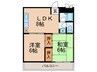 コ－ポエルメス 2LDKの間取り