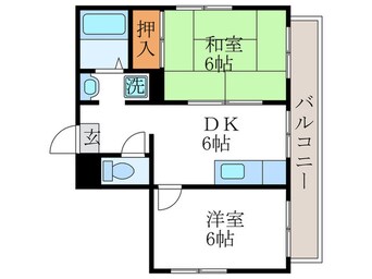 間取図 タウンコ－ポくつかけ