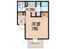 レジア三津屋南 1Kの間取り