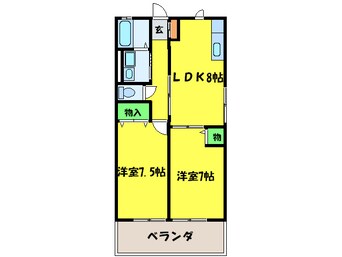 間取図 エミールハイツⅡ