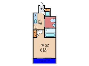 間取図 ｴｽﾘｰﾄﾞ福島ｼﾃｨｸﾞﾗﾝﾂ(606)