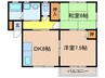 アルシオネ・セタ 2DKの間取り