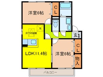 間取図 カトルセゾンＢ