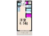 ハイツタナカ 1Rの間取り