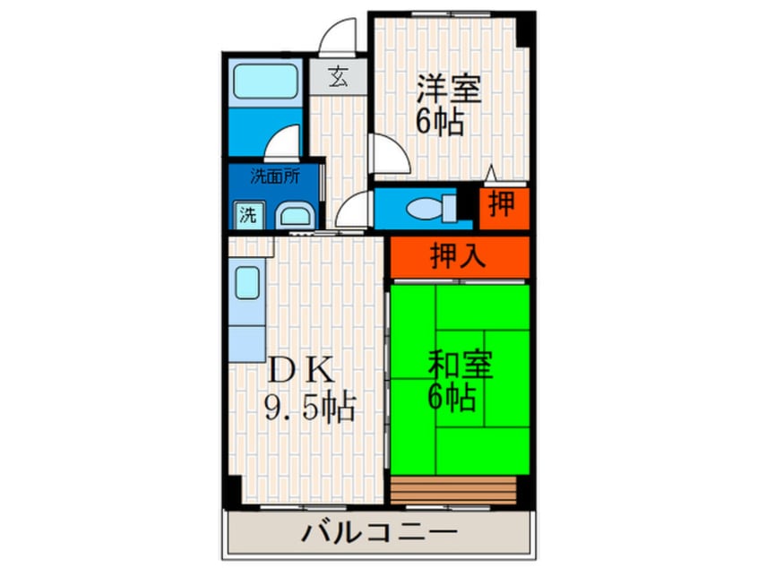 間取図 アルデール・Ｂ