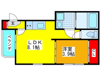 間取図 ハーモニーテラス今福西