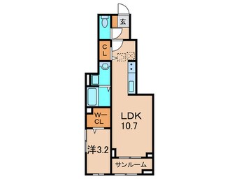 間取図 カーサ　デル　ソーレ