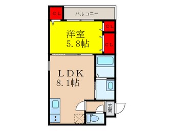 間取図 フジパレス井高野Ⅲ番館
