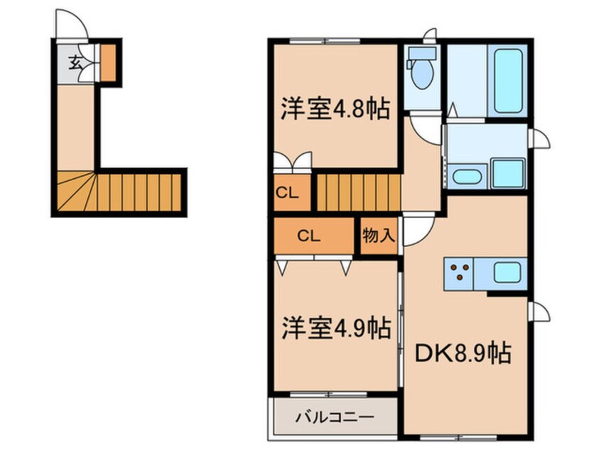 間取図 ハーバーコート神戸
