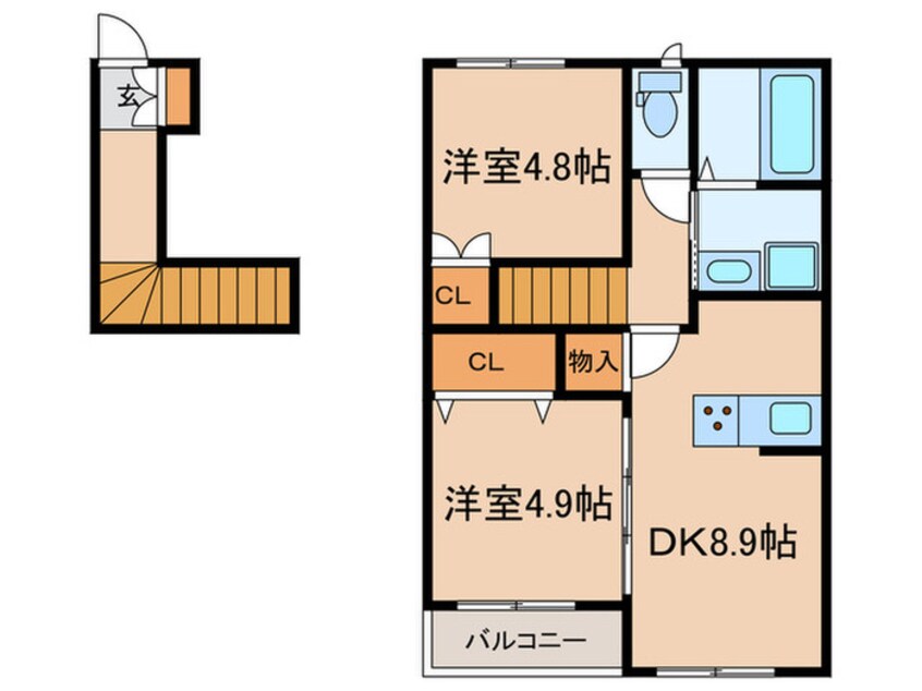 間取図 ハーバーコート神戸