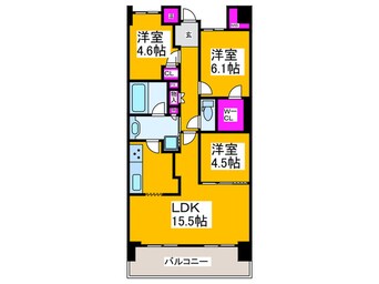 間取図 ﾋﾞｯｸﾞｶｰｻ堺しらさぎ駅前Ｄ(826)