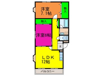 間取図 ソレアード・ニシキ