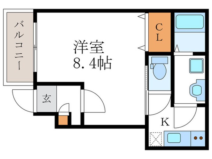 間取り図 エステイトE桂川B棟