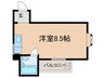 坂本マンション 1Rの間取り