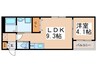 GRANDIRあびこ 1LDKの間取り