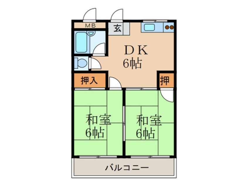 間取図 大隈小谷マンション