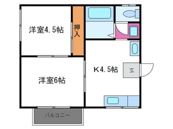 間取図 スイートム塚原