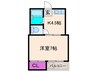 ベル桜井 1Kの間取り