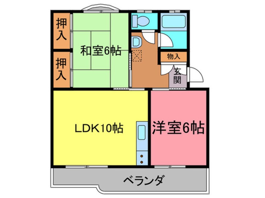 間取図 多田グリ－ンライフ