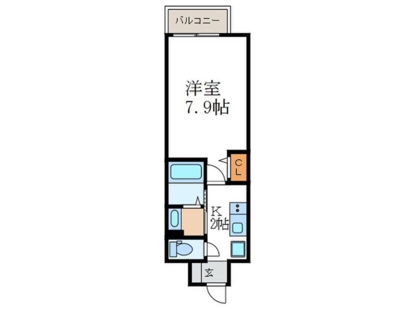 間取図 フォレスト西大路五条