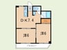 本山コアマンション 2DKの間取り