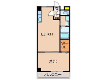 間取図 ウエストキュ－ブ