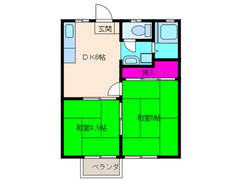 間取図 パナハイツ古曽部