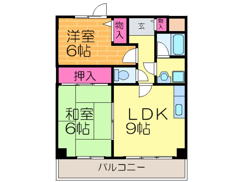 間取図 メゾンクレ－ル