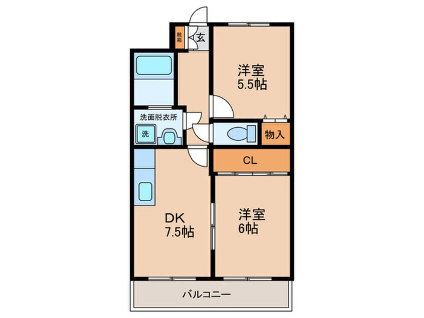 間取図 デイグラン長居公園
