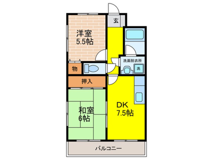 間取図 デイグラン長居公園