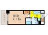 ラクラス新大阪 1Kの間取り