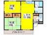 ドミ－ル綾園 2LDKの間取り
