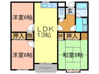 間取図 第1モン・セ・リバア