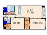 京まちなか湖月 1LDK+Sの間取り