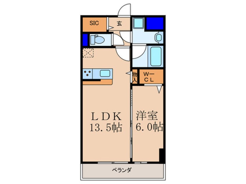 間取図 リアン　カーサ長柄
