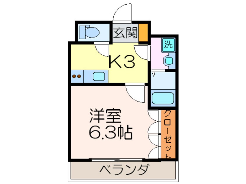 間取図 リバティ－Ｋ．Ｍ