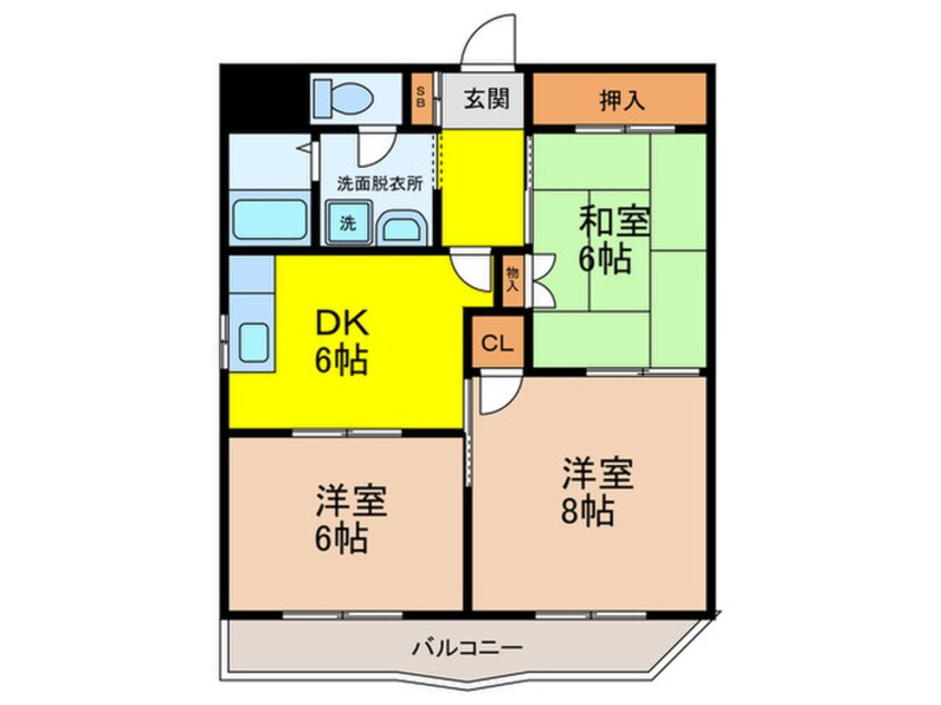 間取図 グレース中野