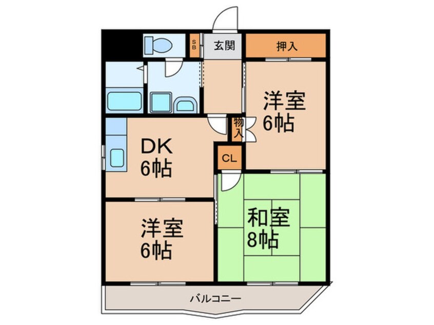 間取図 グレース中野