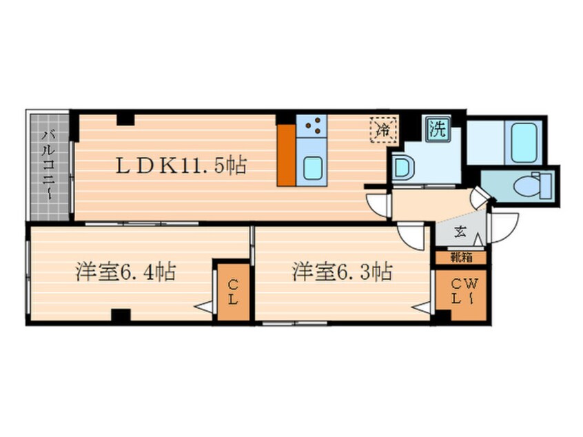 間取図 タカロク　エデン